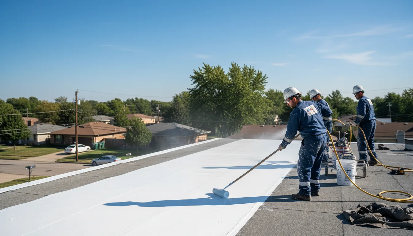 Commercial roof coating in Mayflower, AR near me